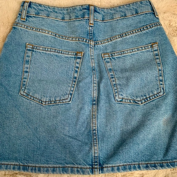 TOPSHOP Moto Mini Skirt Size 4 - Picture 5 of 5